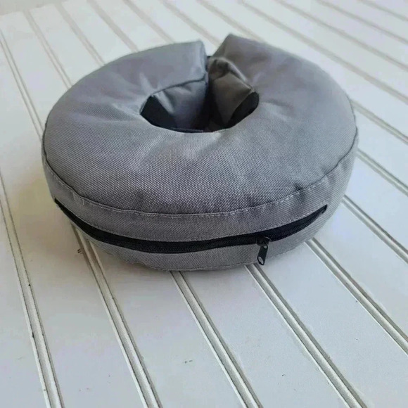 ZenPet Comfortable Recovery Collar for Dogs & Cats Inflatable Small Gray - Picture 5 of 14